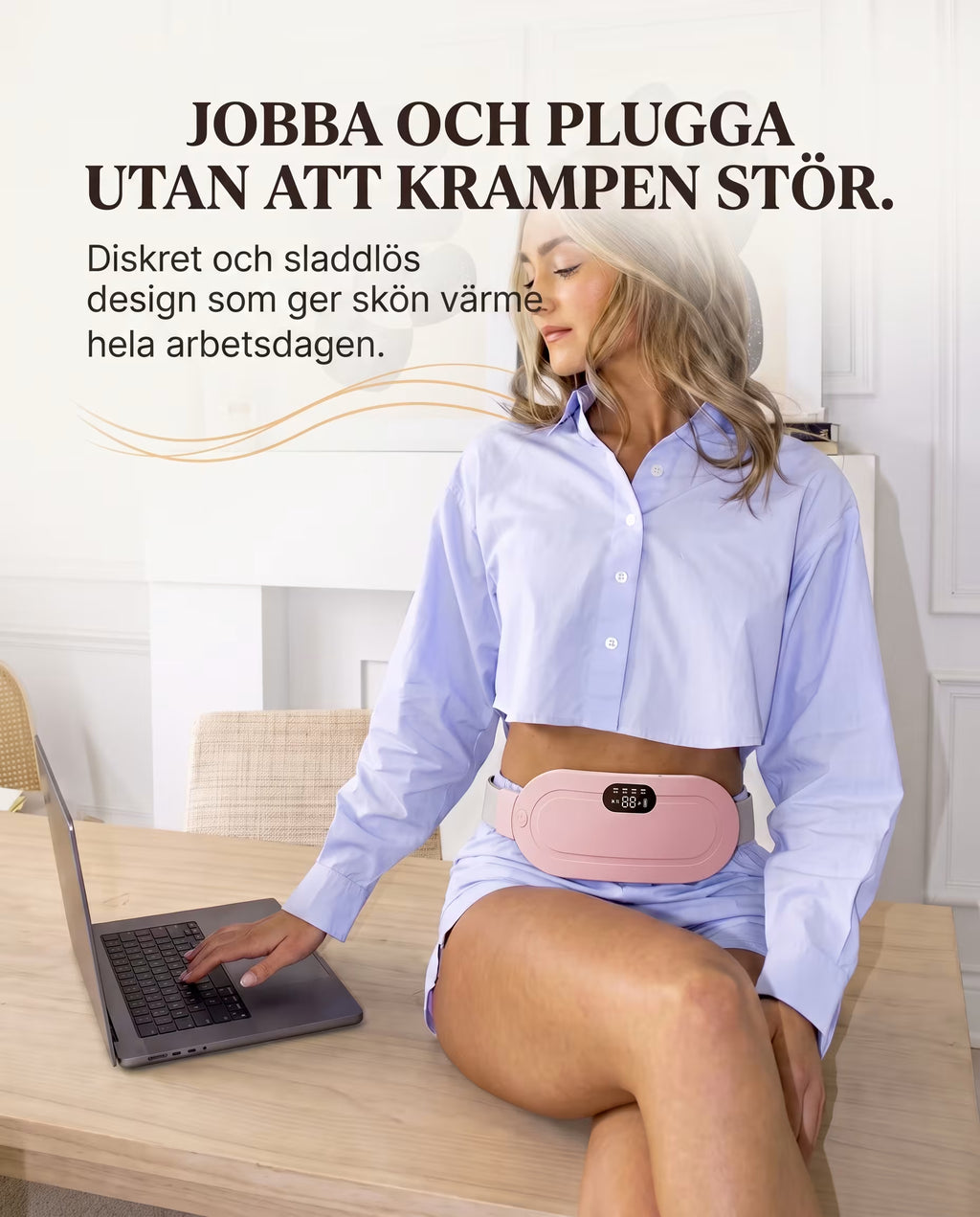 LINDRA™ Värme- & Massagedyna – Mensvärkslindring
