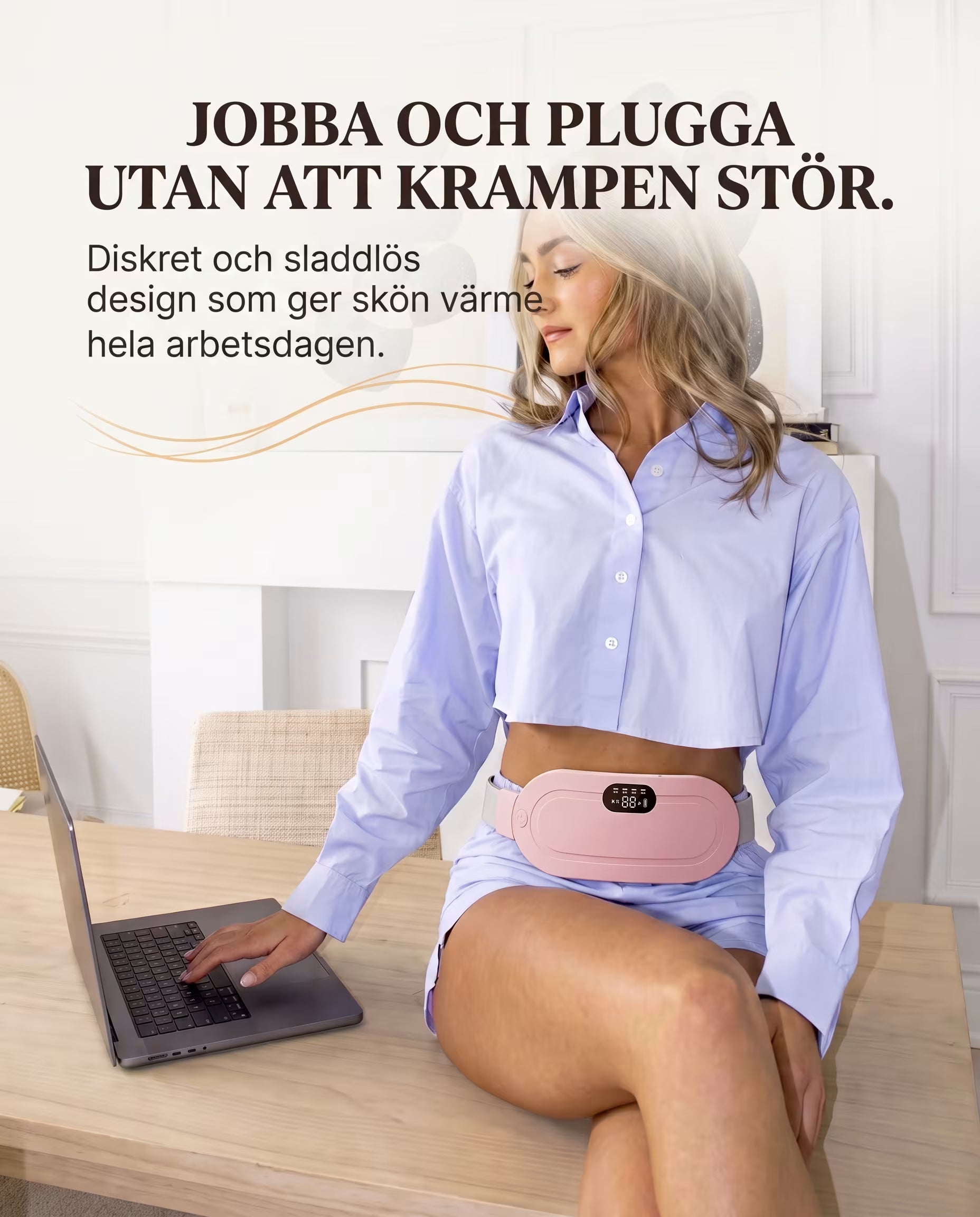 LINDRA™ Värme- & Massagedyna – Mensvärkslindring