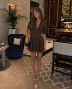 Mid Rise Bell Sleeve Romper