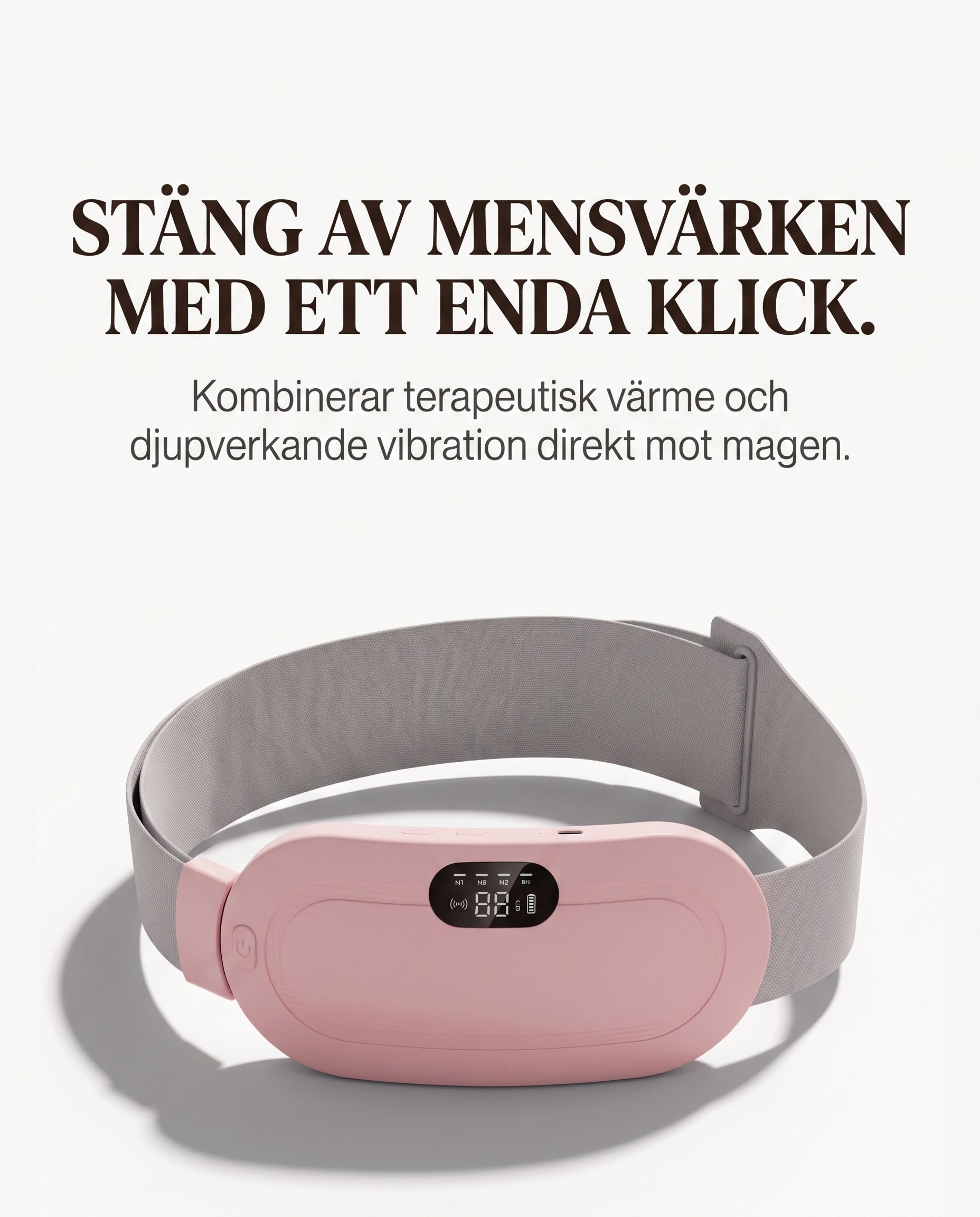 LINDRA™ Värme- & Massagedyna – Mensvärkslindring