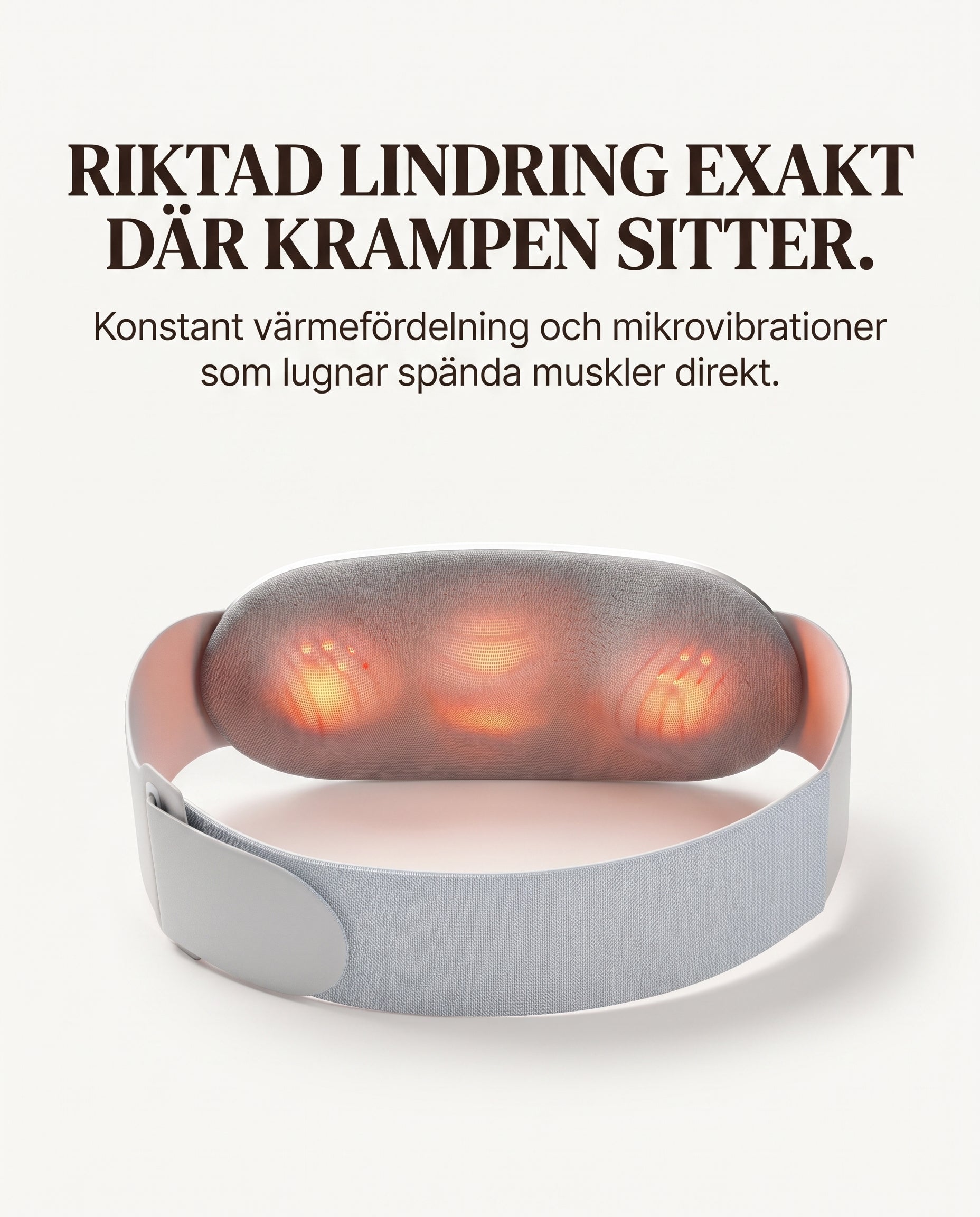 LINDRA™ Värme- & Massagedyna – Mensvärkslindring
