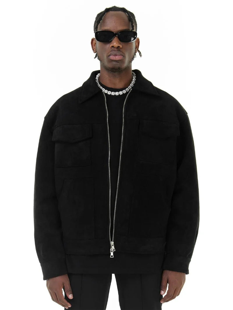 SUEDE EFFECT JACKET