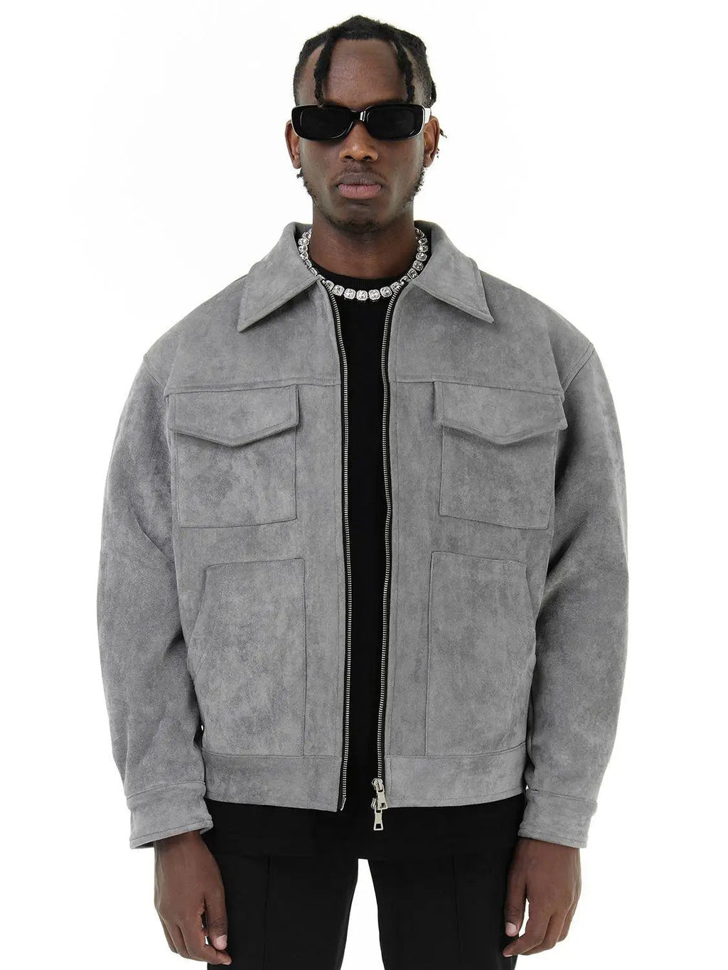 SUEDE EFFECT JACKET