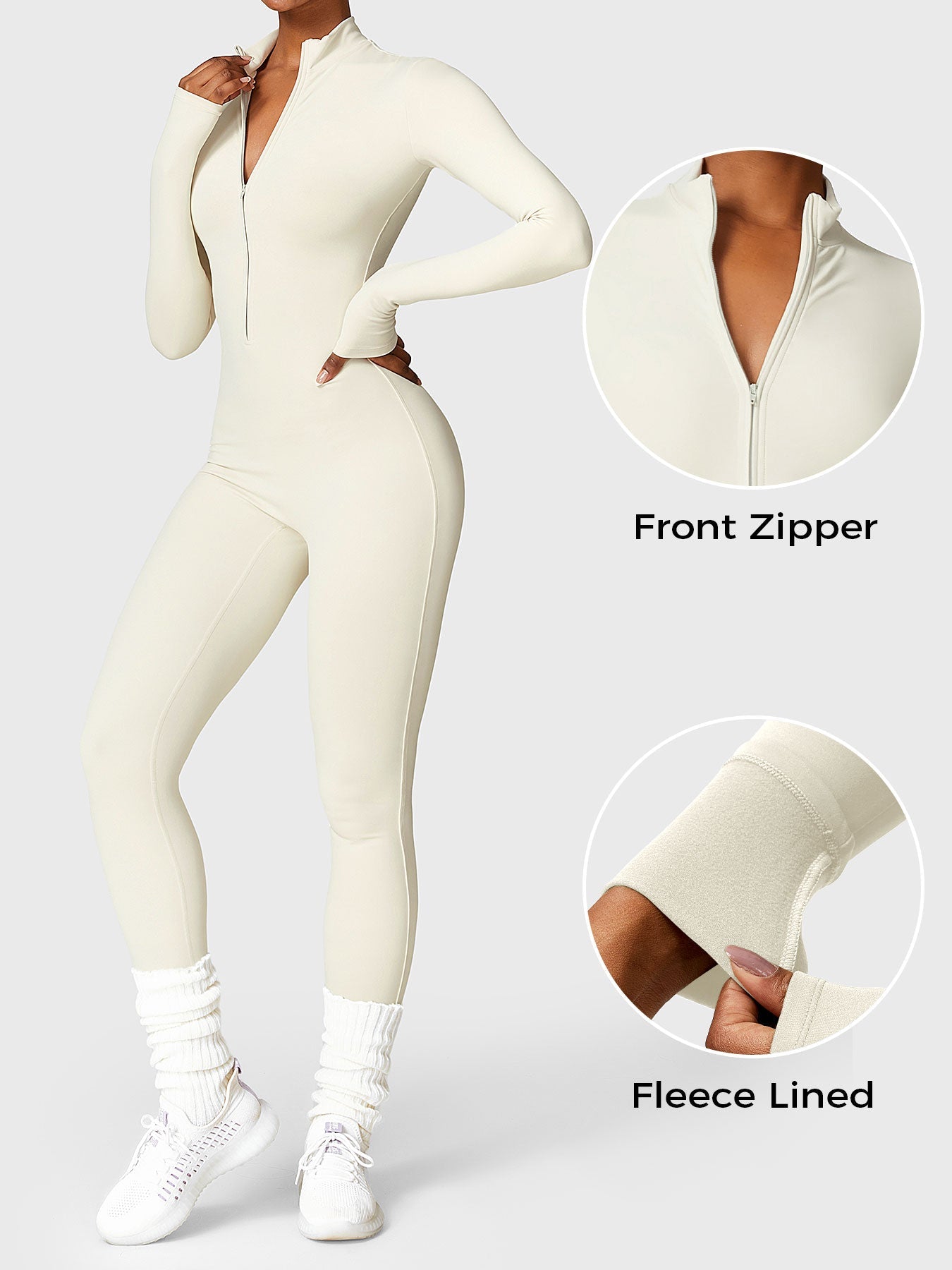 Lyera™ Värmande Fleece Jumpsuit