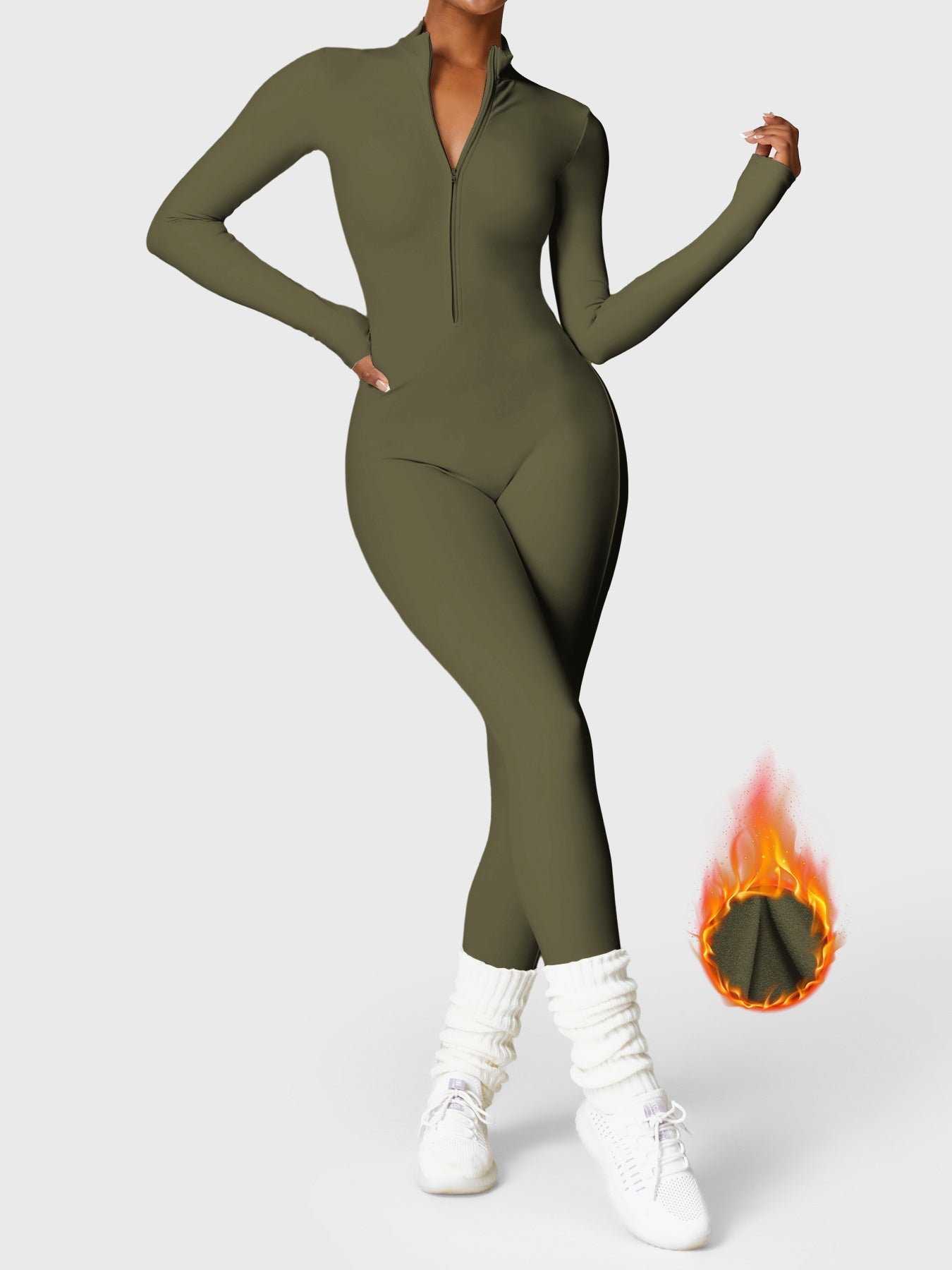 Lyera™ Värmande Fleece Jumpsuit