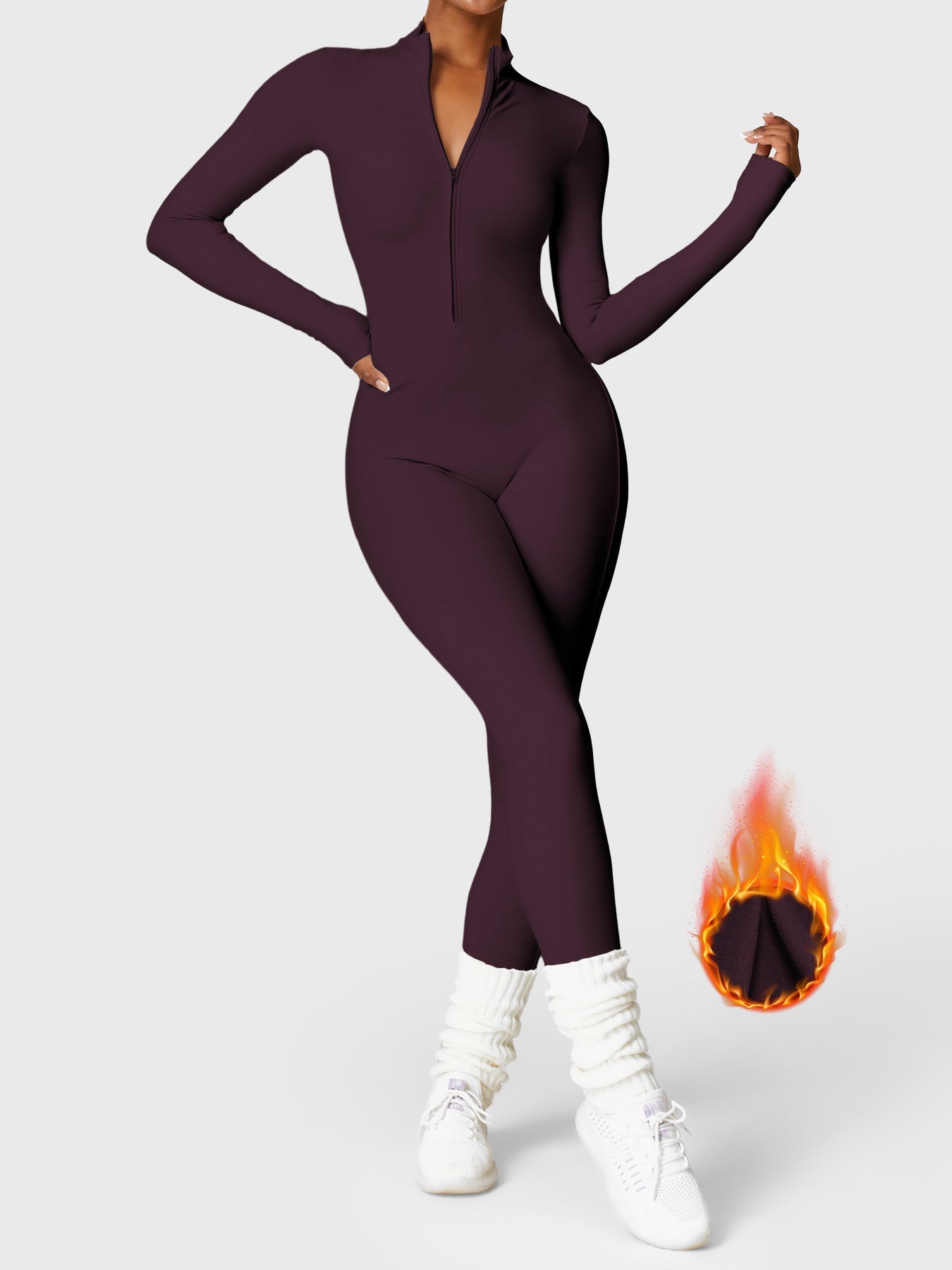 Lyera™ Värmande Fleece Jumpsuit