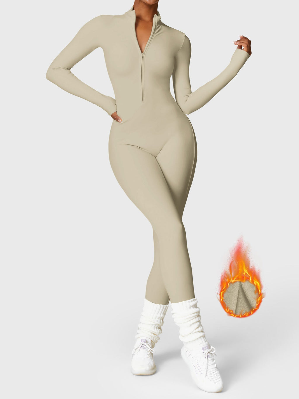 Lyera™ Värmande Fleece Jumpsuit